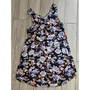 Maurices 24/7 Floral Tank Dress – Black Multicolor Print – Women’s Size L